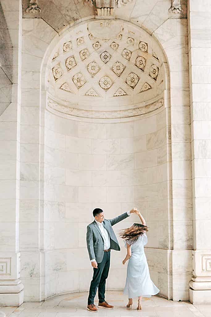 New York Public Library Engagement Photos