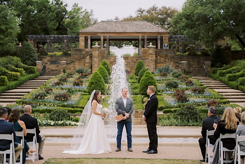 Fort Worth Botanic Garden wedding