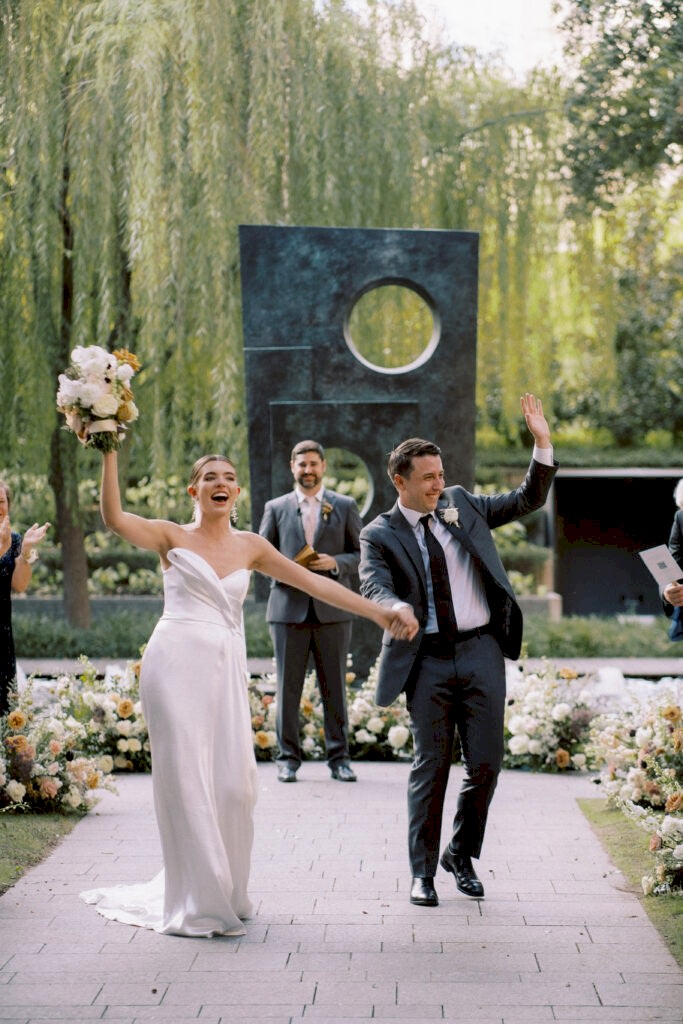 Nasher Sculpture Center Wedding Ceremony Exit