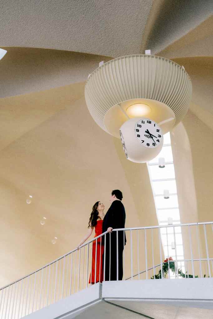 NYC Engagement Photos at TWA Hotel