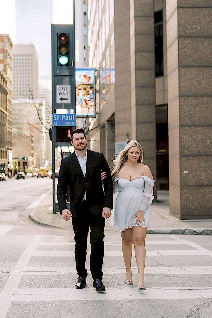 downtown dallas engagement photos