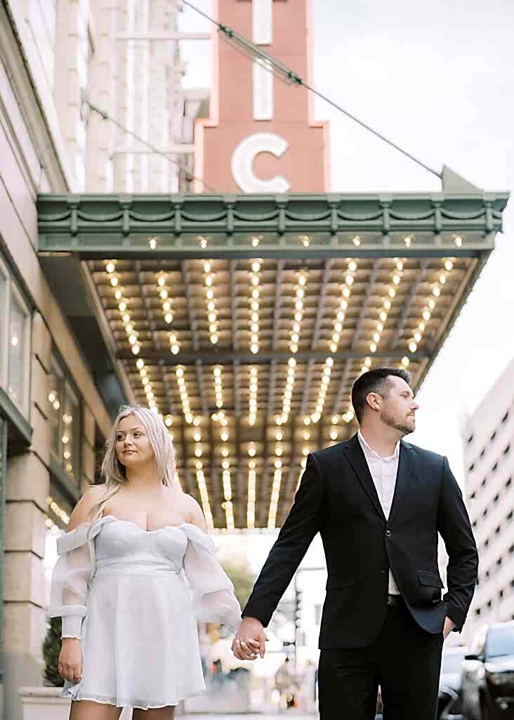 downtown dallas engagement photos